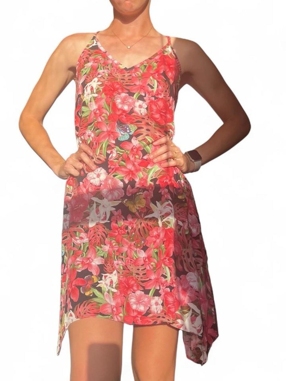 Floral Tropical Summer Dress and Beach Cover Up
